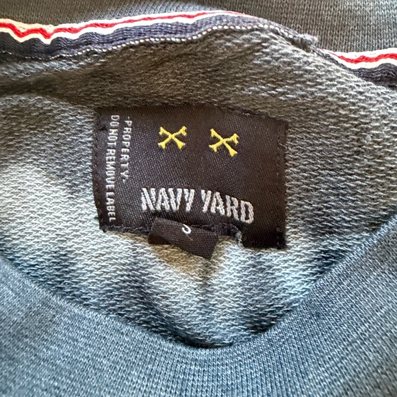 NWT Men's Navy Yard Tie-Dye Pullover- Black and Gray Size Small (KB2) - Picture 4 of 4